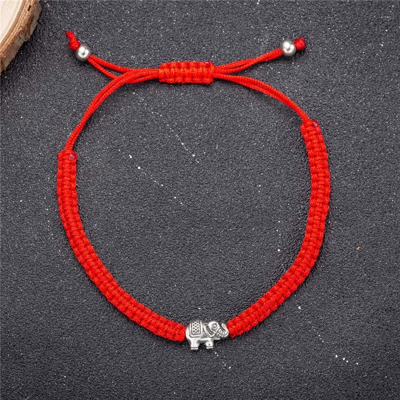 kelistom Handmade String Bracelet for Women Men Simple Red Black Braided Adjustable Charm Bracelets Minimalist Jewelry - Image 4